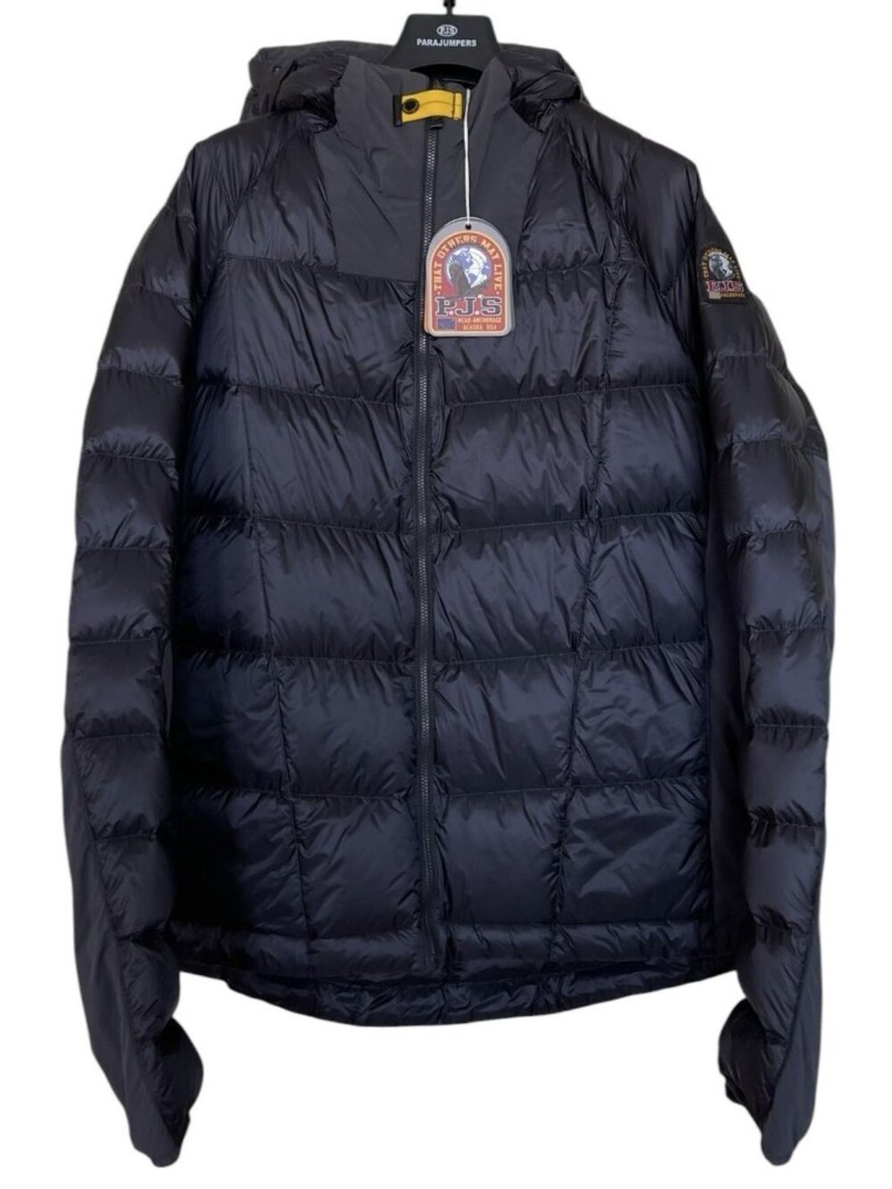 Parajumpers Puffer Jacket Men’s Size XXL Dream Full‎ Zip Hooded Black Gray